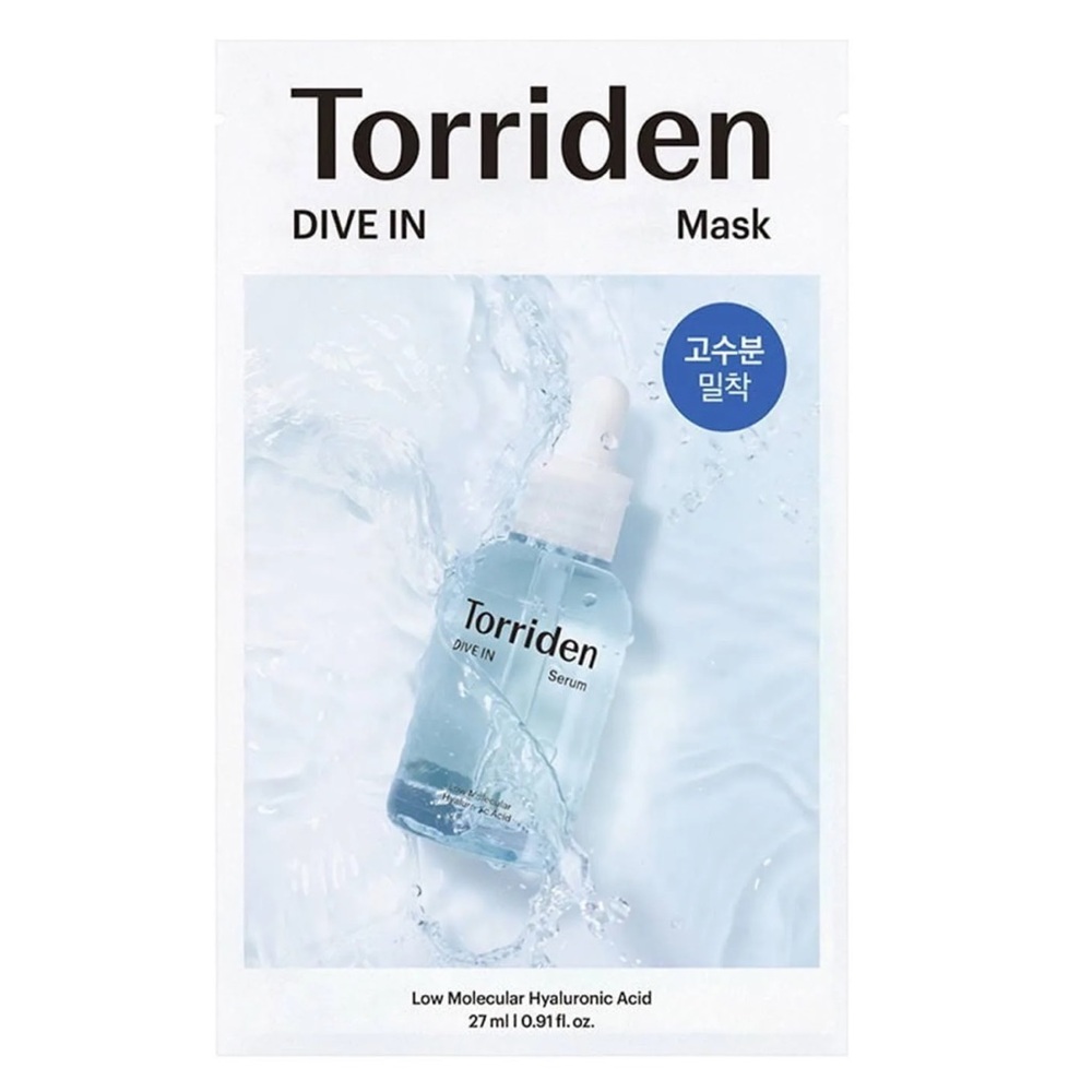 3 Torriden Dive In, Low Molecular Hyaluronic Acid Beauty Mask.